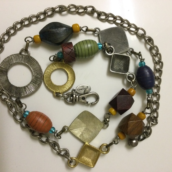 RARELY CHICO’S VINTAGE Women’s Adjustable Chain Belt - Picture 3 of 6